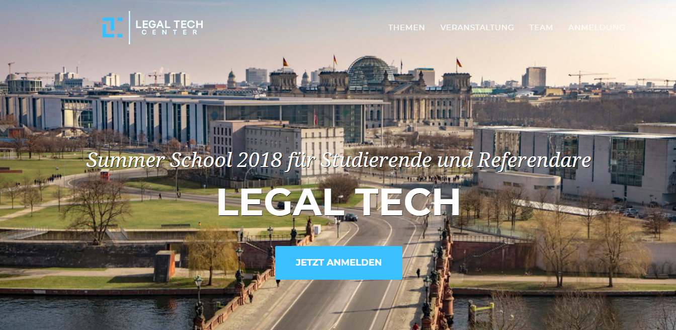 Legal Tech Summer School in Berlin – Interview mit Prof. Dr. Breidenbach